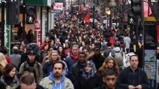 Sales shoppers on Oxford Street