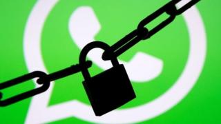 WhatsApp and padlock