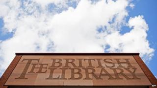 British Library sign