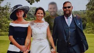 Catherine Flower, her mother, stepfather and brother Shaun Carter