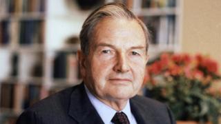 David Rockefeller is seen in this photo.