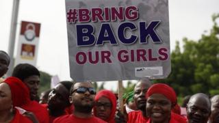 protest over Chibok girls in 2014