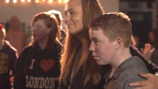 Lord's Prayer advert scene