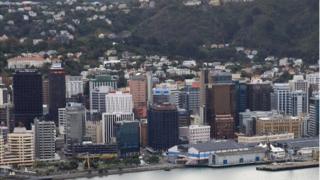 A view across the city of Wellington
