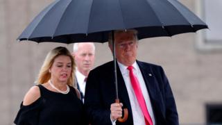 Pam Bondi with Donald Trump in August 2016