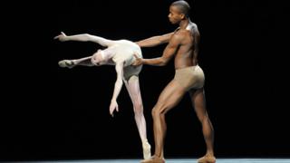 Eric Underwood and a ballerina perform at the Royal Opera House