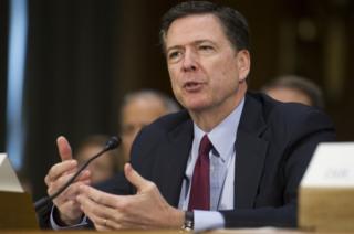 FBI Director James Comey testifies on Capitol Hill in Washington in January 2017