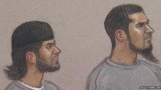 Shazib Khan (l) and Junead Khan