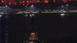 Silhouette of the Statue of Liberty - 8 March 2017