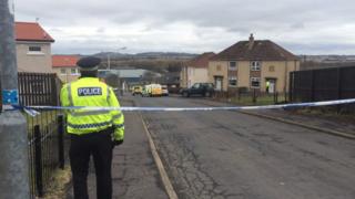 kilbirnie police ayrshire man siege following shot caption north bbc crossbow