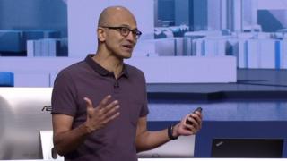 Satya Nadella said Microsoft was hoping to "infuse" technology with intelligence