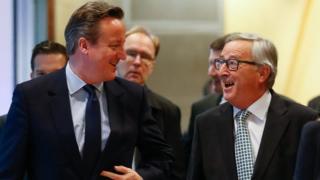 David Cameron and Jean-Claude Juncker
