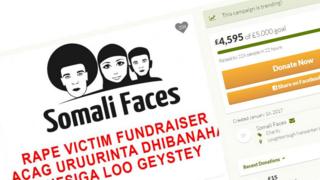 Screengrab from Somali Faces' GoFundMe page