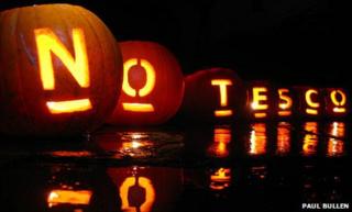 No Tesco pumpkin lanterns from 2008