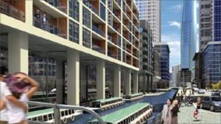 Artist's impression of Liverpool Waters