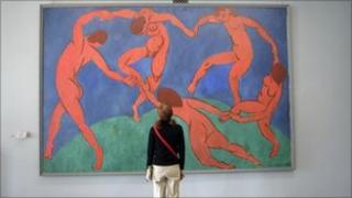The original Dance by Henri Matisse on the wall in the State Hermitage Museum, St Petersburg.