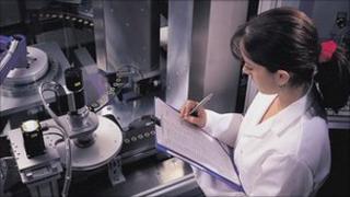 Lab technician (file pic)