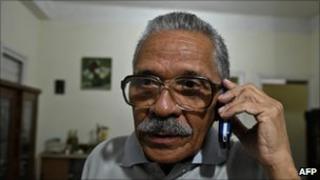 Arnaldo Ramos Lauzurique photographed a few hours after his release