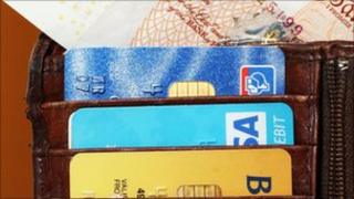 credit cards in wallet