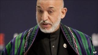 Afghan President Hamid Karzai