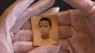 One of the photos on display