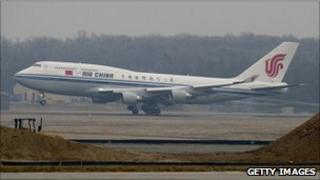 Air China Boeing 747 taking off