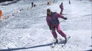 Skiers in the Swat Valley