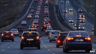 South African traffic in Gauteng province