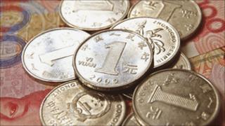 Chinese coins and notes