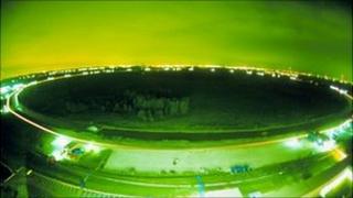 Tevatron particle accelerator