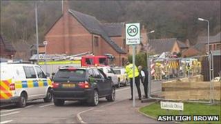kilsyth explosion badly damages homes building site blast controlled debris exclusion exceeded caption zone safety