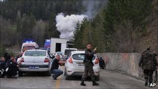 Attack on police vehicle in Kastamonu. 4 May 2011
