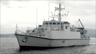 HMS Ramsey (Pic from Royal Navy)