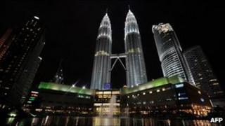Petronas Twin Towers in Kuala Lumpur