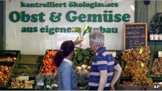 Vegetables on sale in Munich, 31 May 11