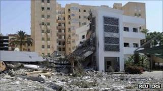 A destroyed building in Tripoli. Photo: