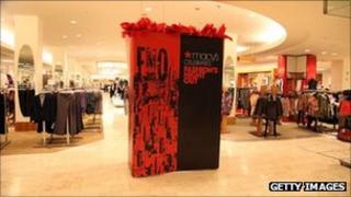 Clothes section at Macy's department store