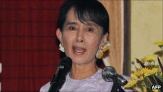Aung San Suu Kyi, pictured on 27 September 2011