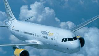 Vueling Airbus in flight