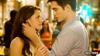 Kristen Stewart and Robert Pattinson in The Twilight Saga: Breaking Dawn - Part 1
