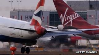 Planes at Heathrow