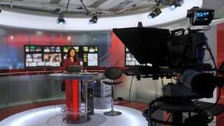 BBC World News set