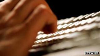 Typing on a keyboard