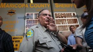 File photo of US Sheriff Joe Arpaio