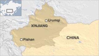 Xinjiang map