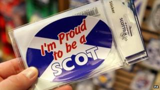 'I'm proud to be a Scot' sticker