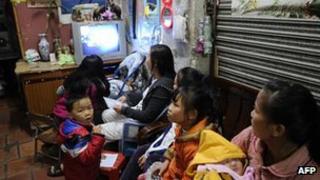 Watching TV in China