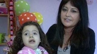 Cerys and mother Tracey Edwards