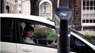 An electric car charger