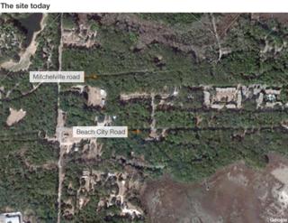 Satellite image of former Mitchelville site
